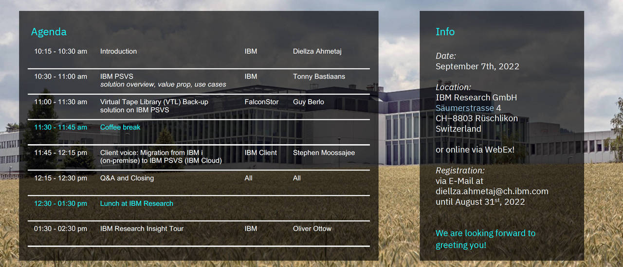 IBM Power Systems Virtual Server Hybrid Event - FalconStor